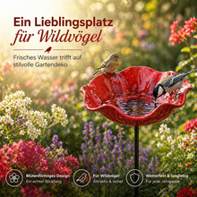Lade das Bild in den Galerie-Viewer, Vogelblüten - Vogeltränke in Blütenform | 2er-Set