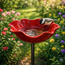 Lade das Bild in den Galerie-Viewer, Vogelblüten - Vogeltränke in Blütenform | 2er-Set
