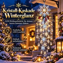 Carica l'immagine nel visualizzatore di Gallery, Kristall-Kaskade Winterglanz - LED-Weihnachtslicht für deinen leeren Sommer-Haken