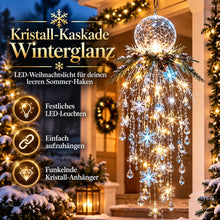 Carica l'immagine nel visualizzatore di Gallery, Kristall-Kaskade Winterglanz - LED-Weihnachtslicht für deinen leeren Sommer-Haken