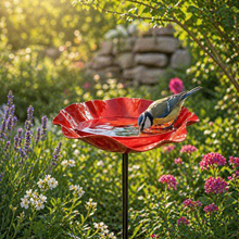 Lade das Bild in den Galerie-Viewer, Vogelblüten - Vogeltränke in Blütenform | 2er-Set
