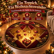 Lade das Bild in den Galerie-Viewer, WeihnachtsWunder 3D – magischer Weihnachts-Illusionsteppich