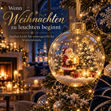 Carica l'immagine nel visualizzatore di Gallery, WinterWunder – leuchtende 3D-Weihnachtskugel mit Miniaturwelt