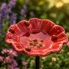 Lade das Bild in den Galerie-Viewer, Marienkäferblumen Keramik-Tränken