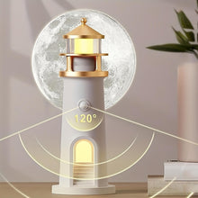 Lade das Bild in den Galerie-Viewer, Magische Leuchtturm‑Lampe mit Mondlicht-Projektion