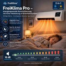 Lade das Bild in den Galerie-Viewer, FreiKlima Pro – energiesparende tragbare Komfortheizung mit hoher Heizleistung & Sicherheitssystem ohne Installation | Bis 51 m²