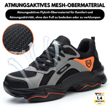 Lade das Bild in den Galerie-Viewer, SafeSneak Comfort+ ergonomischer Sicherheitsschuh mit anatomisch geformter Sohle - Zertifiziert nach EN ISO 20345

