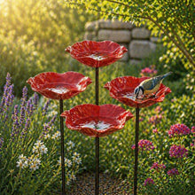 Lade das Bild in den Galerie-Viewer, Vogelblüten - Vogeltränke in Blütenform | 2er-Set
