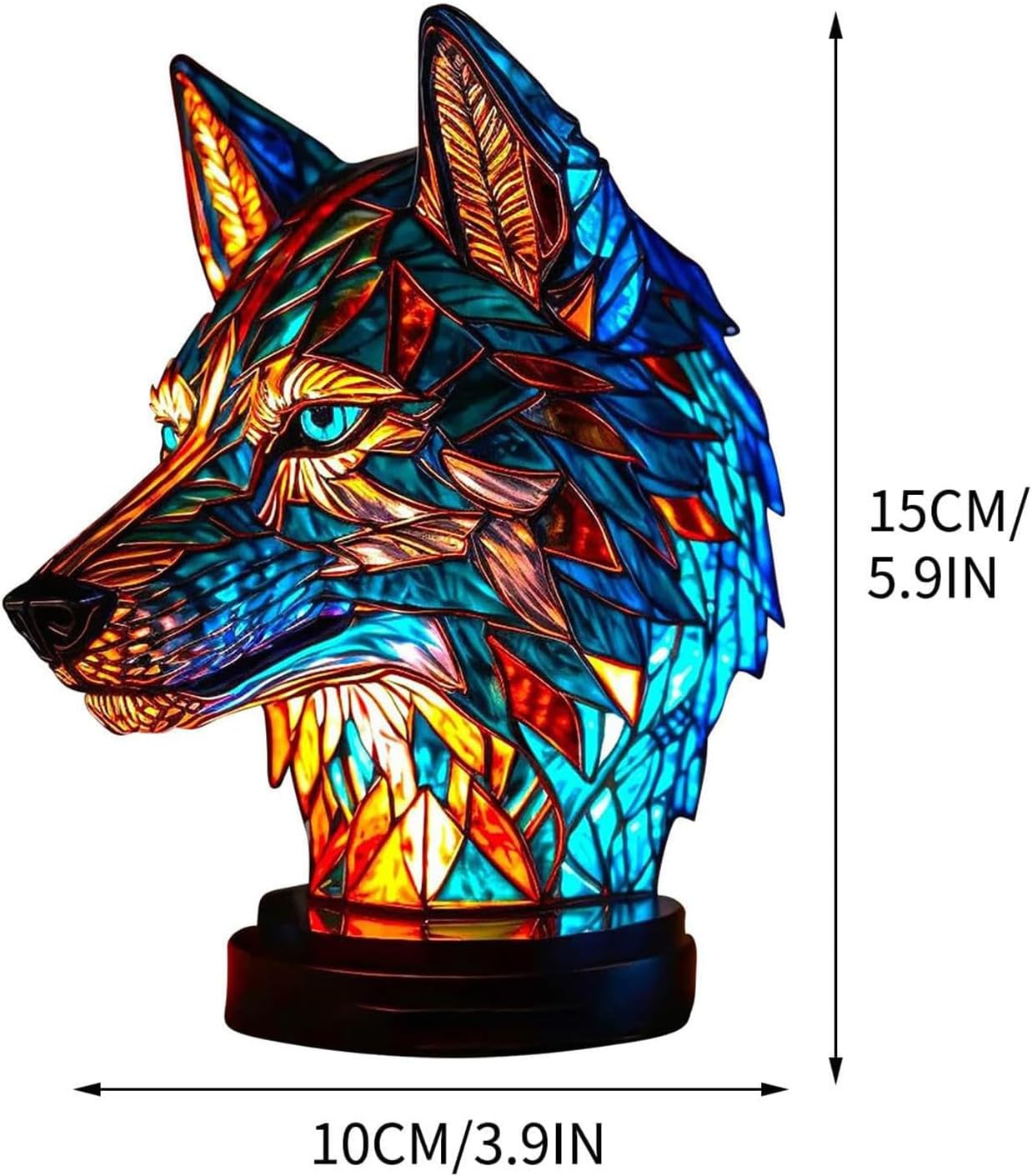 LeuchtWolf - handgefertigte Lampe, die Herzen erstrahlen lässt