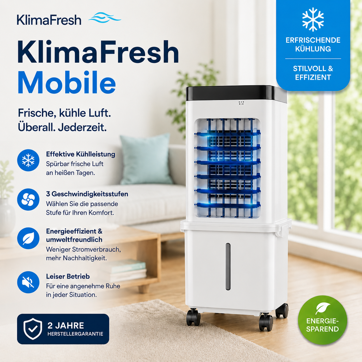 KlimaFresh – Mobiler Luftkühler