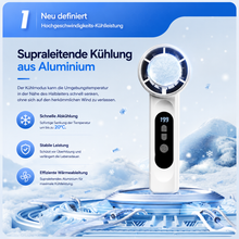 Carica l'immagine nel visualizzatore di Gallery, EisLuft Pro™ - Persönlicher Ventilator mit aktiver Sofortkühlung — 199 Stufen, ein Knopfdruck, sofort spürbar kühler.
