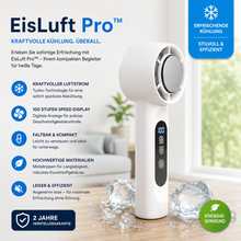 Carica l'immagine nel visualizzatore di Gallery, EisLuft Pro™ - Persönlicher Ventilator mit aktiver Sofortkühlung — 199 Stufen, ein Knopfdruck, sofort spürbar kühler.
