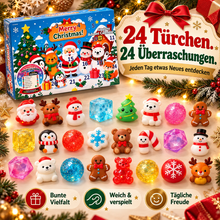 Lade das Bild in den Galerie-Viewer, 24-Tage Squishy-Überraschung Adventskalender 2026 - Nachhaltiger Spielspaß
