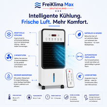 Carica l'immagine nel visualizzatore di Gallery, FreiKlima Max - Mobiler Allround-Klimatiseur – Kühlt im Sommer, Heizt im Winter | Ohne Installation
