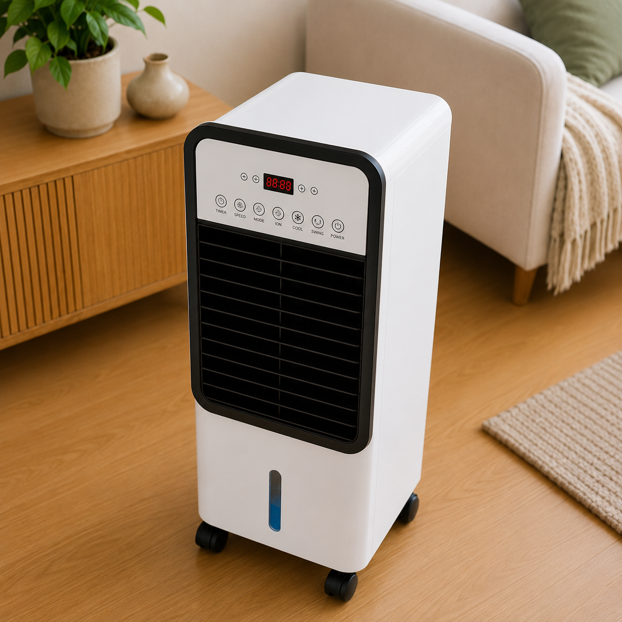 FreiKlima Max - Mobiler Allround-Klimatiseur – Kühlt im Sommer, Heizt im Winter | Ohne Installation