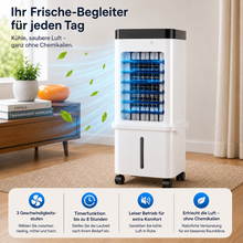 Carica l'immagine nel visualizzatore di Gallery, KlimaFlow Mobile - Mobiler Luftkühler – Keine Installation erforderlich | Kühlt bis zu 50 m²
