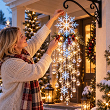 Carica l'immagine nel visualizzatore di Gallery, Kristall-Kaskade Winterglanz - LED-Weihnachtslicht für deinen leeren Sommer-Haken

