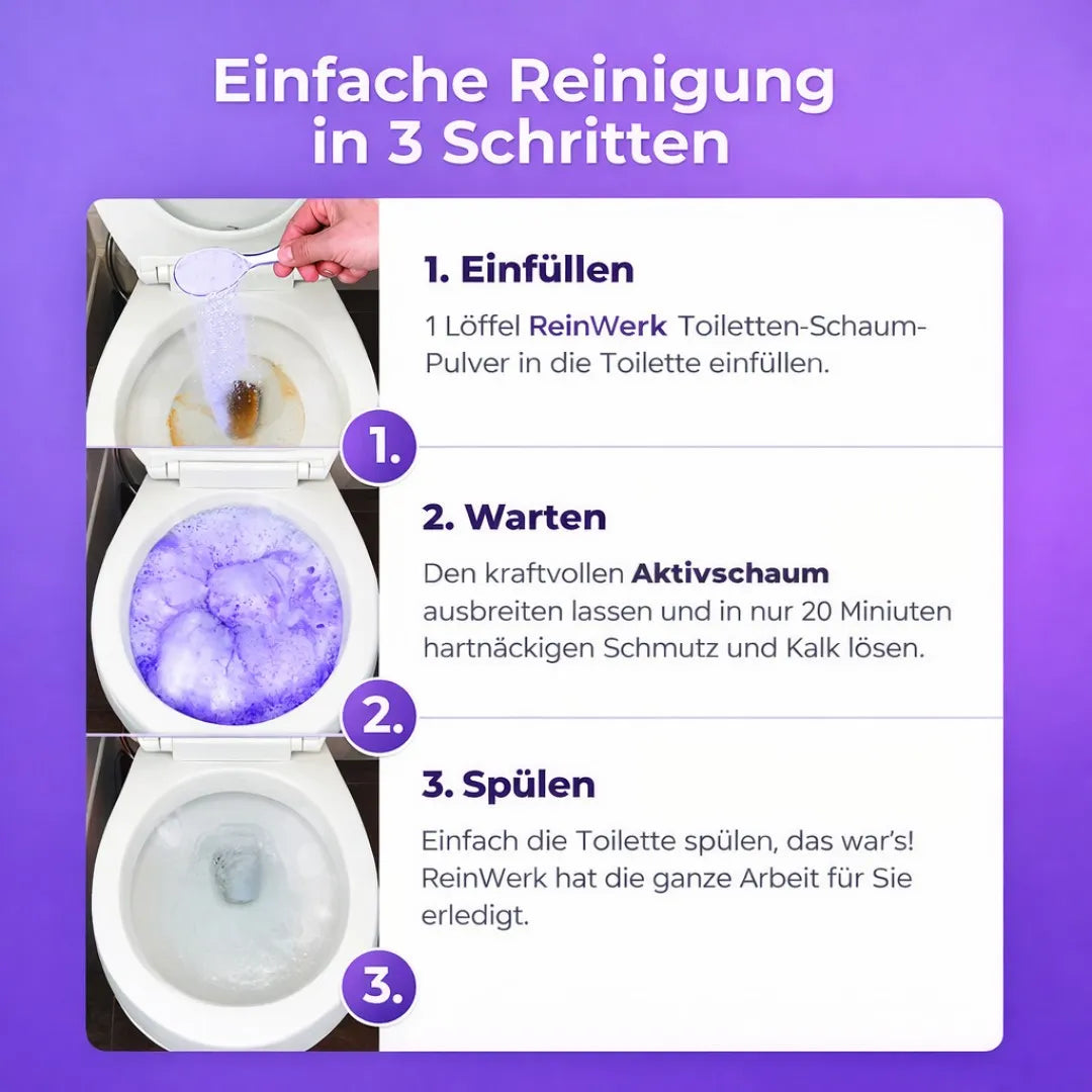 ReinWerk - Das Original – kraftvoll gegen Verstopfungen, Ablagerungen & WC-Schmutz