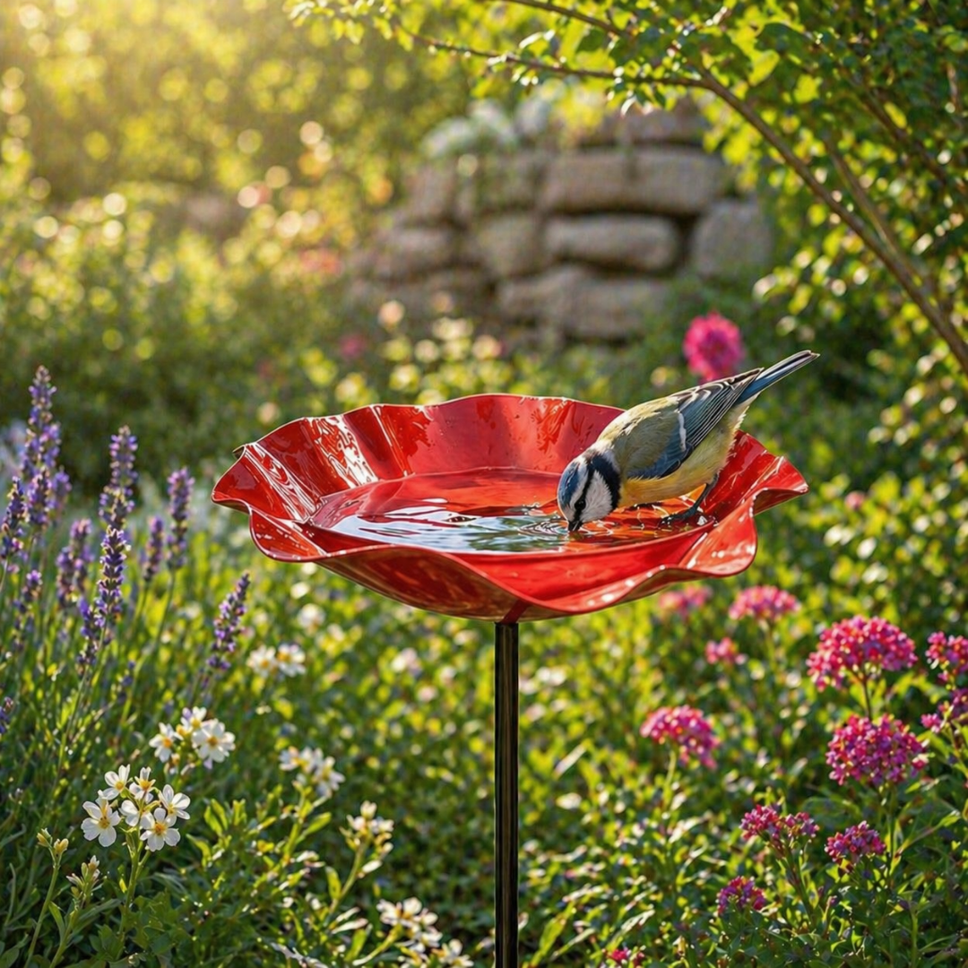 Vogelblüten - Vogeltränke in Blütenform | 2er-Set