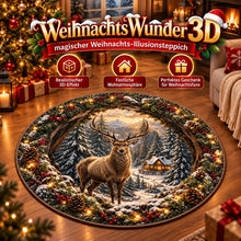 Lade das Bild in den Galerie-Viewer, WeihnachtsWunder 3D – magischer Weihnachts-Illusionsteppich

