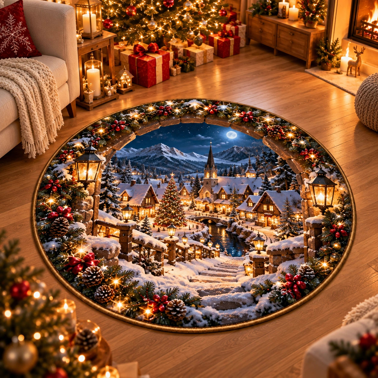 WeihnachtsWunder 3D – magischer Weihnachts-Illusionsteppich