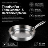 TitanPur Pro Padella Titan per brasati e carne macinata