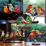 Scultura di uccello artigianale e colorata – perfetta per la casa, l'ufficio o come regalo
